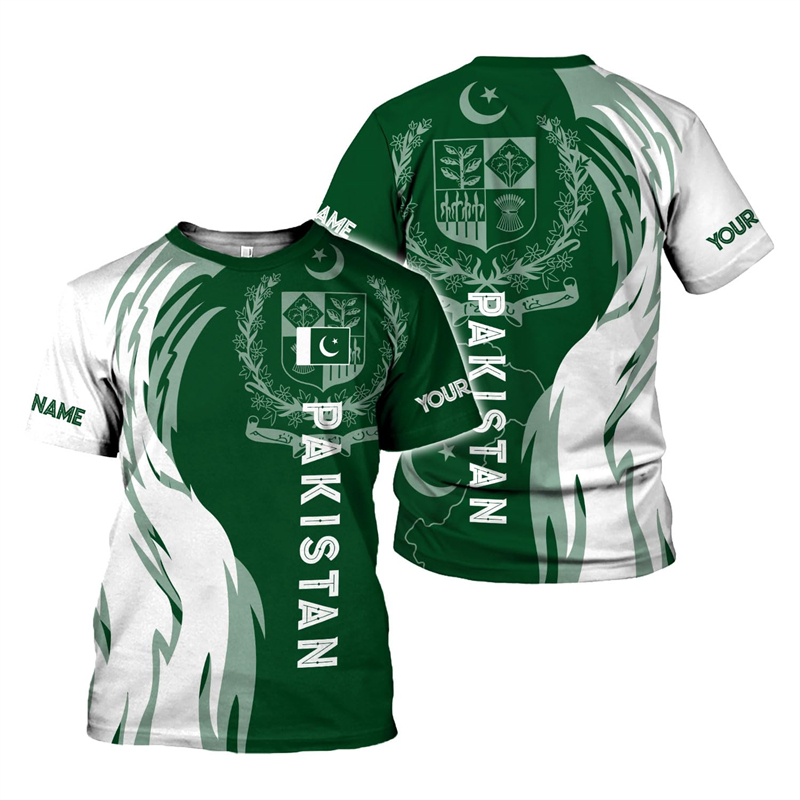 Summer Clothing Pakistan - باكستان العلم ثلاثية الأبعاد طباعة الرجال