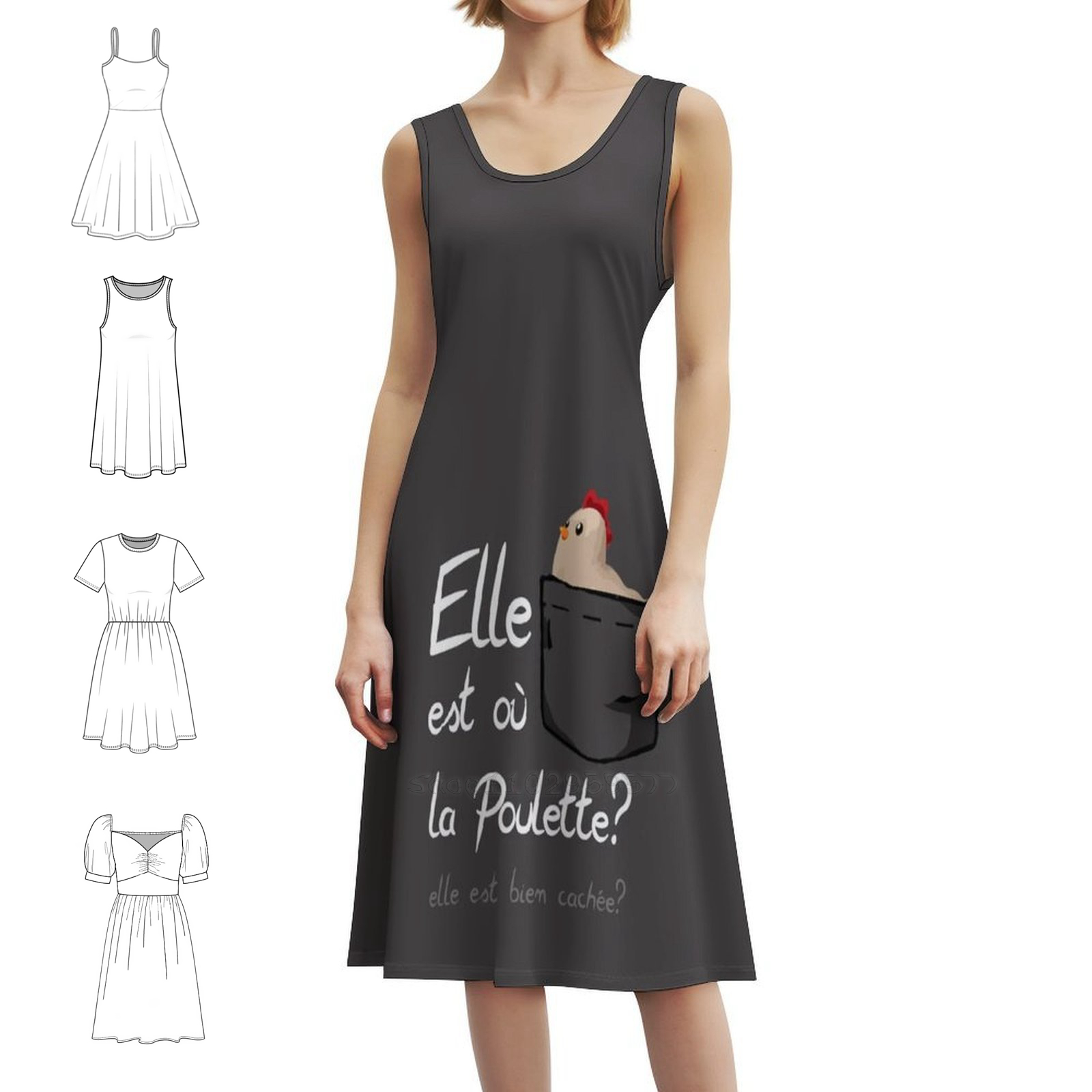 Summer Clothing Quotes - فستان حفلات نسائي مخفي جيدًا ملابس