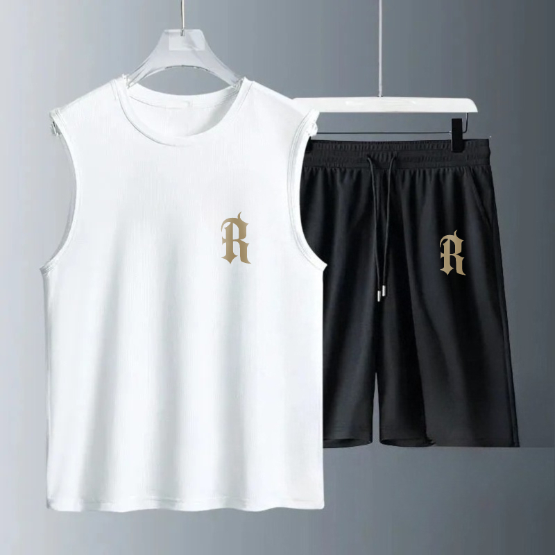 Summer Clothing Sets - مجموعات قمصان رجالية بدون أكمام لصيف