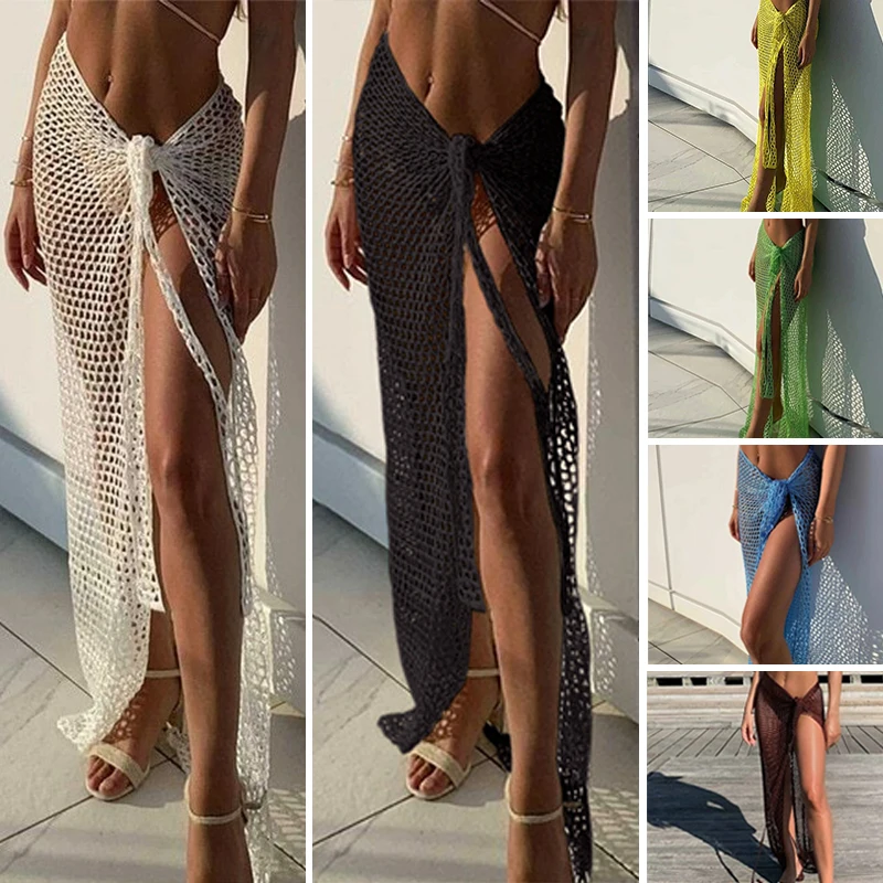Summer Clothing Colors - BWQ-فستان شاطئ مجوف من الكروشيه للنساء
