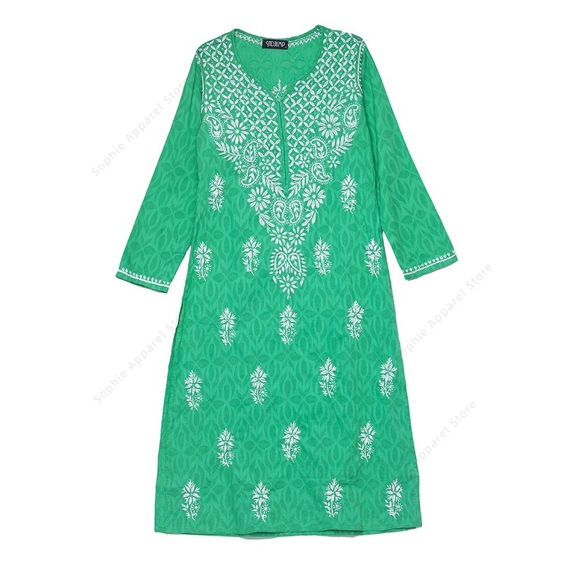 Summer Clothing Pakistan - سترة نسائية كورتي هندية/باكستانية مطرزة للربيع