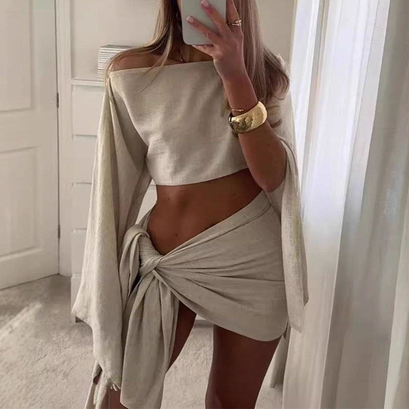 Summer Clothing Colors - المرأة قطعتين مجموعات الصيف المحاصيل الأعلى