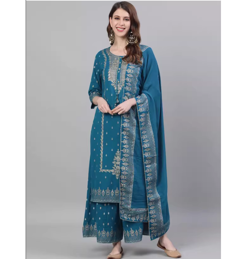 Summer Clothing Pakistan - طقم ثلاث قطع بنمط هندي عرقي