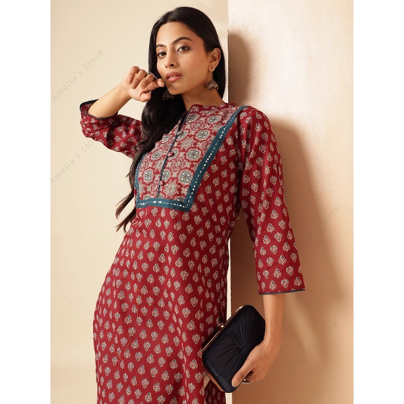 فستان كورتا هندي نسائي للربيع  - مراجعة Summer Clothing Pakistan وسعره