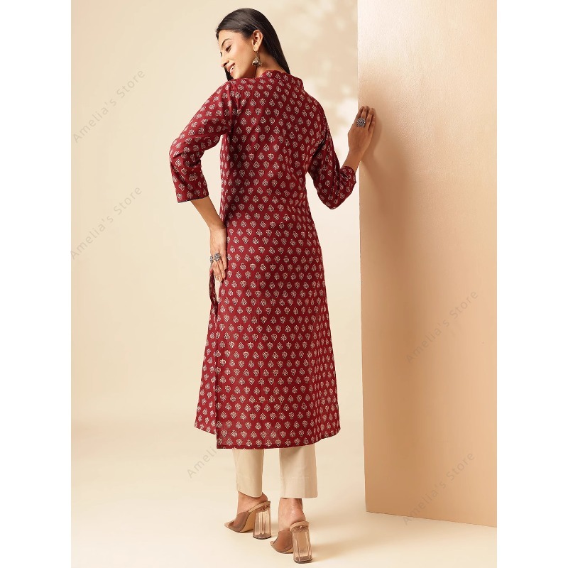 فستان كورتا هندي نسائي للربيع  - مراجعة Summer Clothing Pakistan وسعره