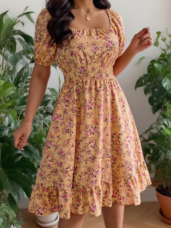 فستان نسائي صيفي ربيعي جديد بي - مراجعة Summer Clothing Pakistan وسعره
