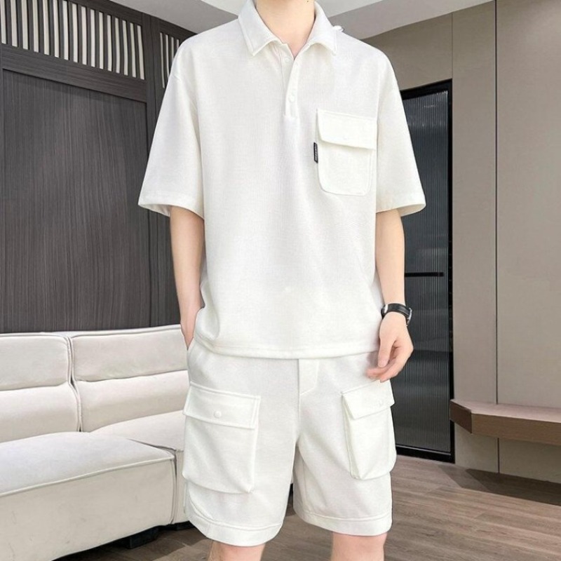 طقم قميص بولو بأكمام قصيرة وشو - مراجعة Summer Clothing Sets وسعره