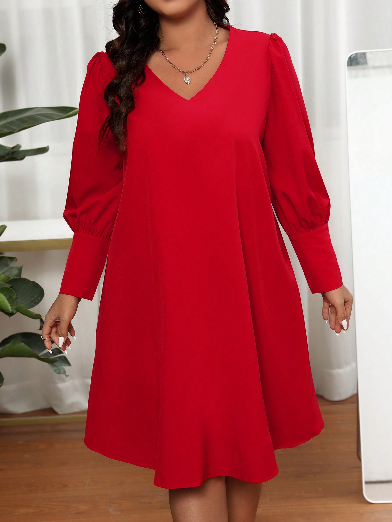 فستان نسائي مقاس كبير بياقة عل - مراجعة Summer Clothing Colors وسعره