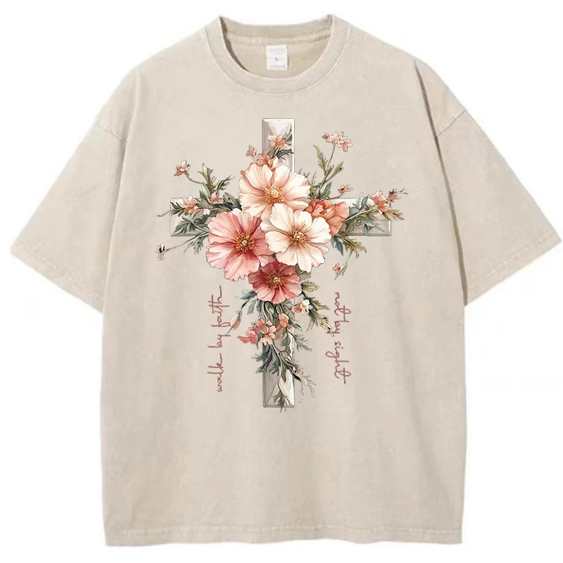 الأزهار القمصان المسيحية يسوع  - مراجعة Summer Clothing Quotes وسعره