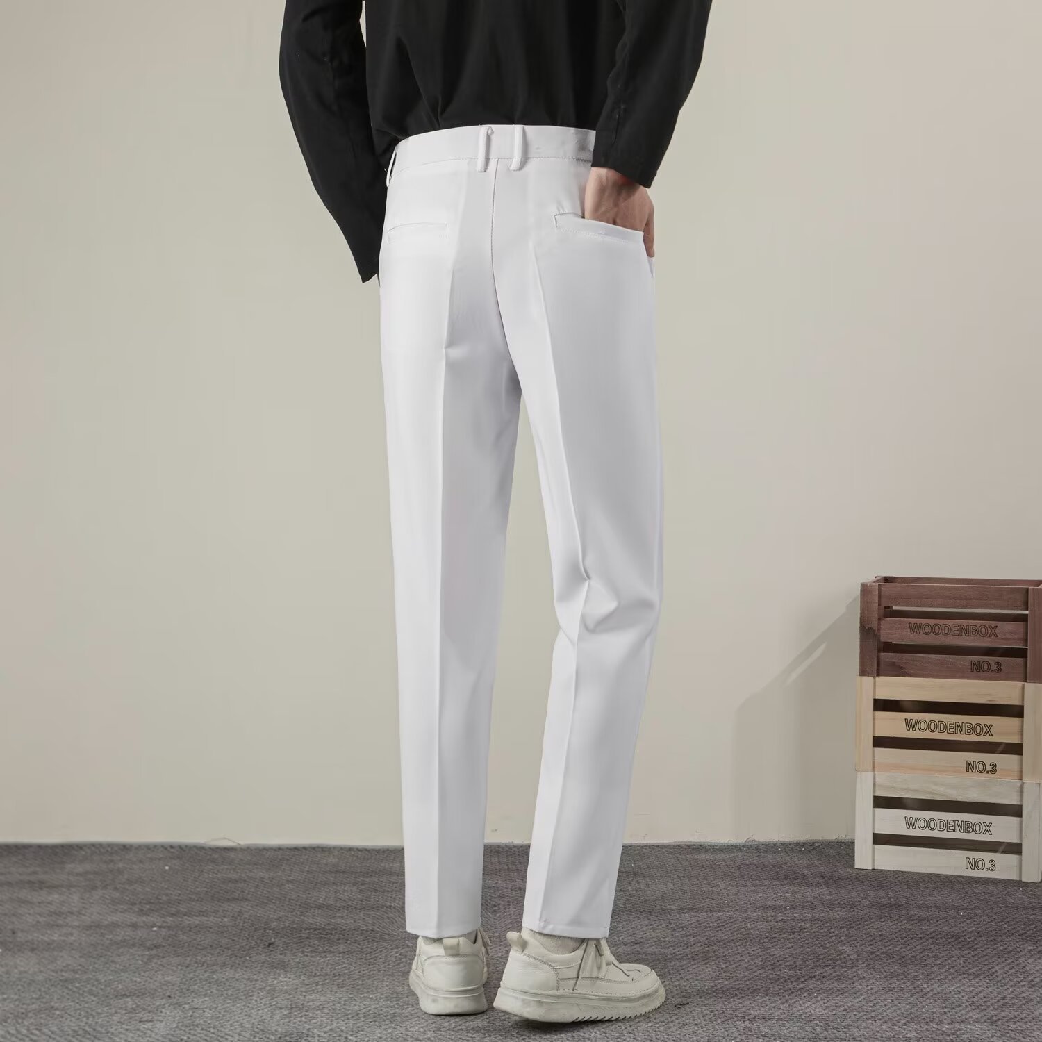 الصيف الرجال بلون مستقيم سراوي - مراجعة Summer Clothing Brands Men وسعره