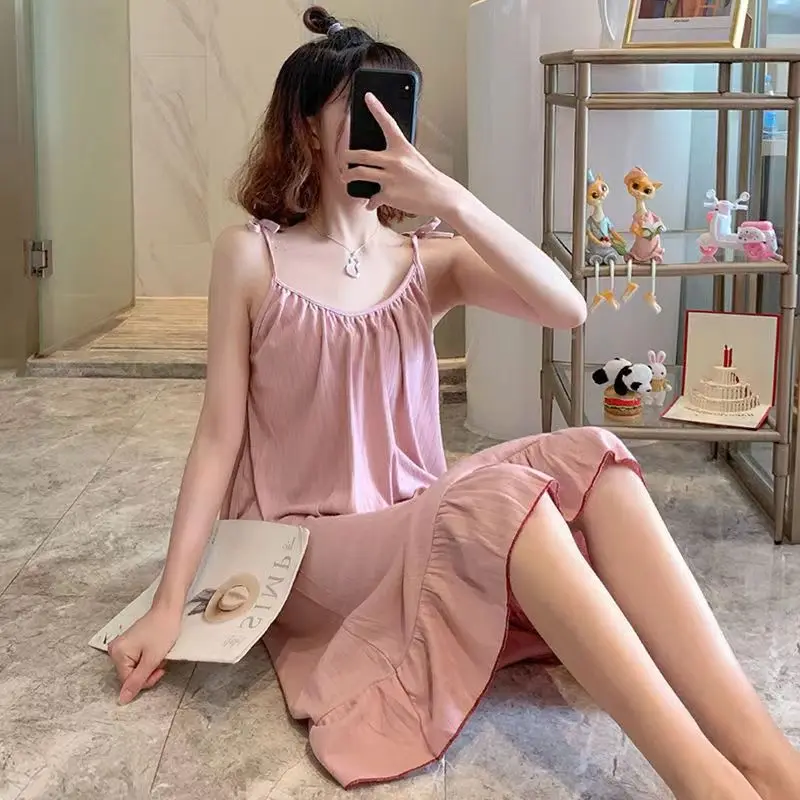 فستان نوم نسائي ناعم وعصري، بي - مراجعة Summer Clothing Colors وسعره