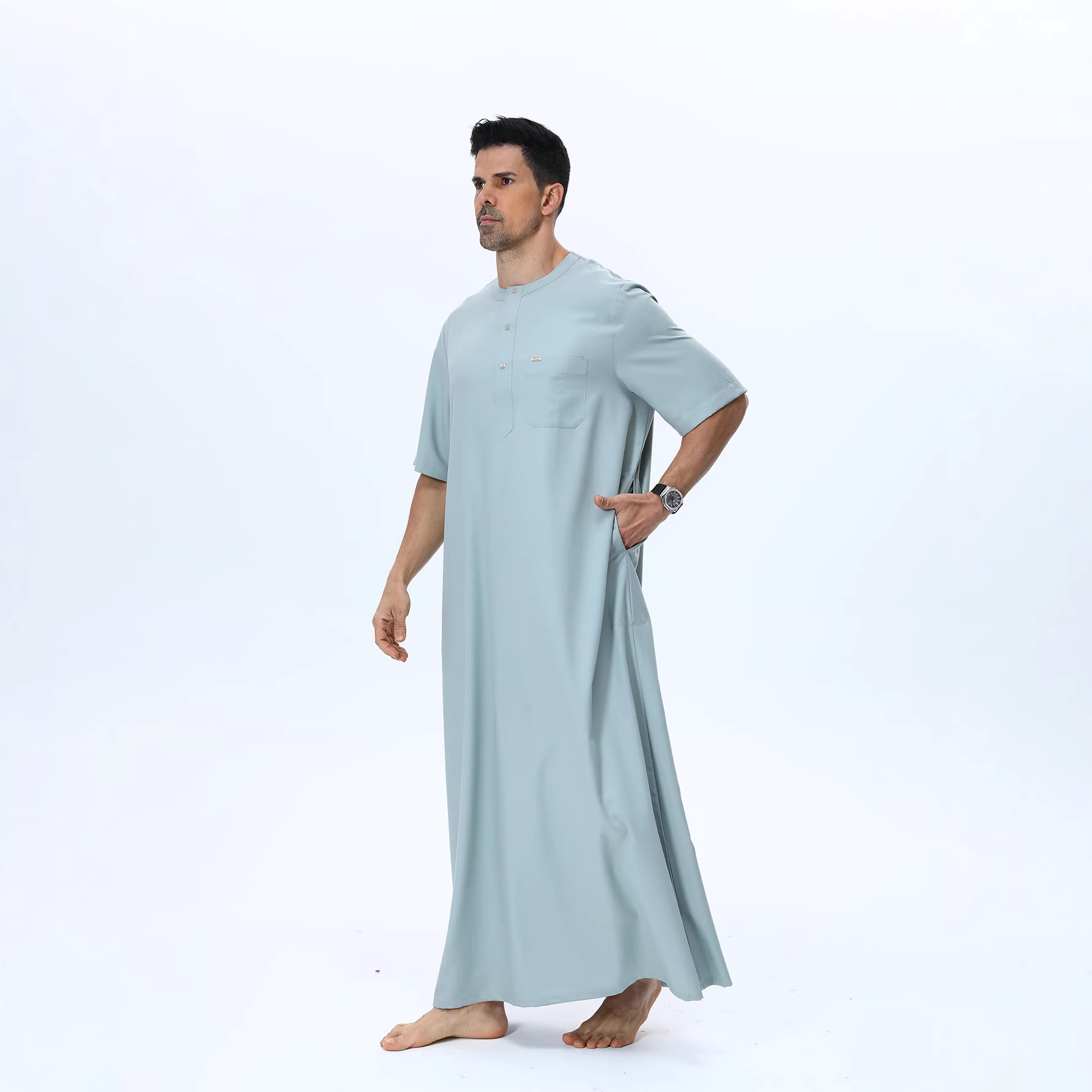 عباية رجالية إسلامية قفطان جلا - مراجعة Summer Clothing Pakistan وسعره