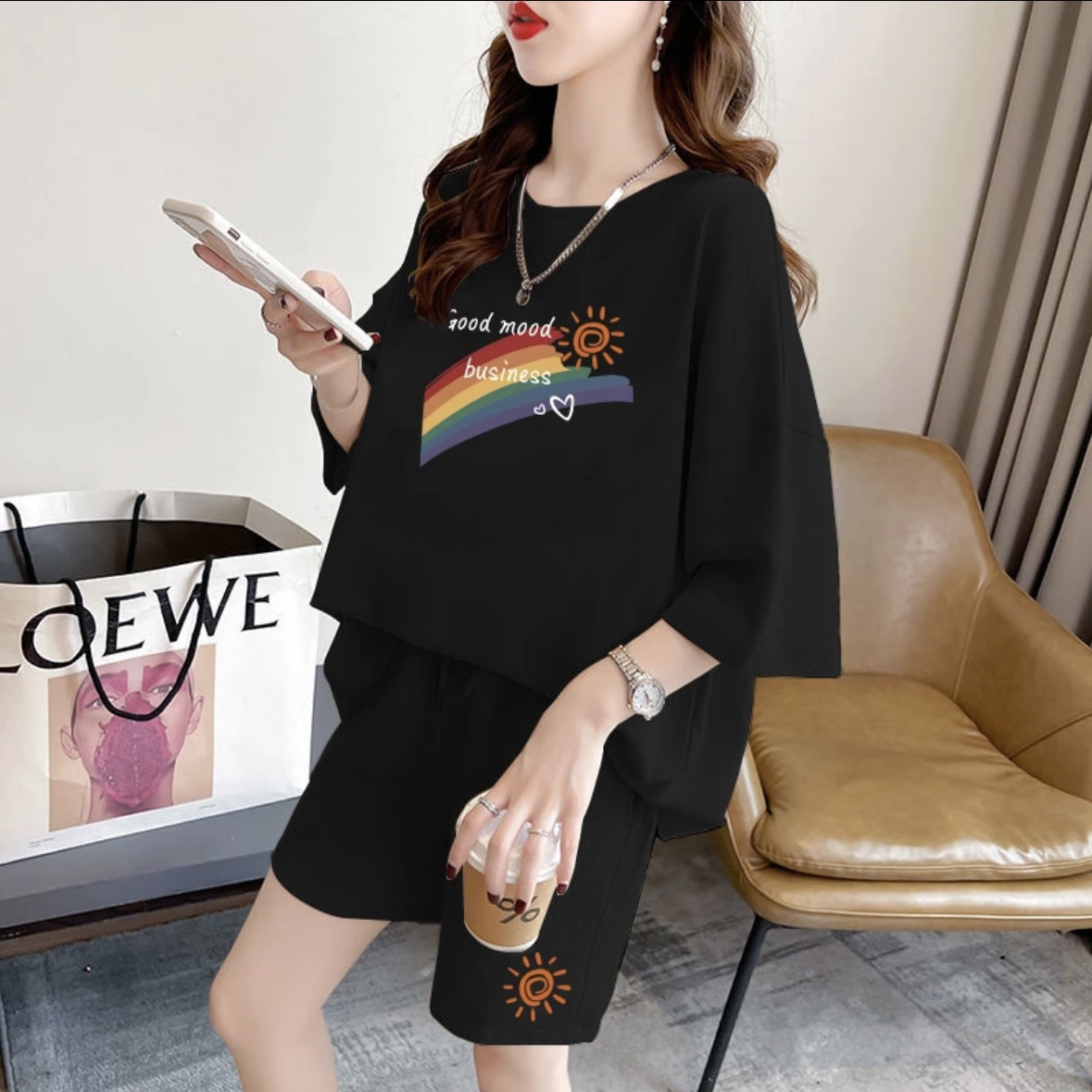 طقم شورت صيفي نسائي عصري، ملاب - مراجعة Summer Clothing Sets وسعره